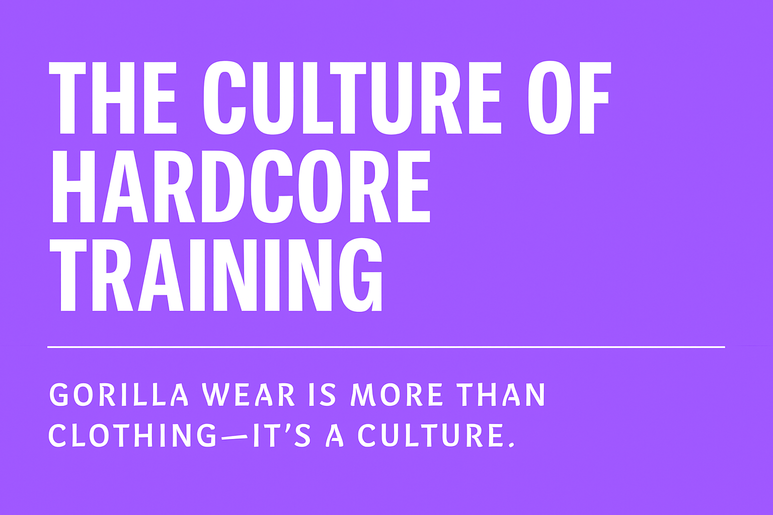 Gorilla Wear
