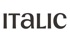 Italic
